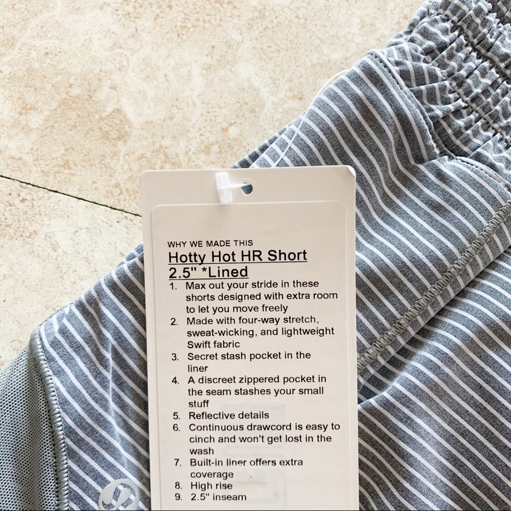 NWT LULULEMON HIGH RISE HOTTY HOT Hype Stripe - Picture 3 of 3